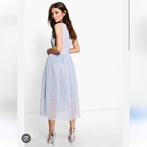 Boohoo Lana Tulle Skater Formal Dress